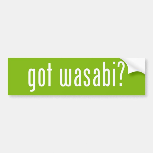 got Wabi? Autoaufkleber (Vorne)