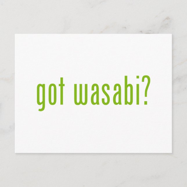 got Wabi? Postkarte (Vorderseite)