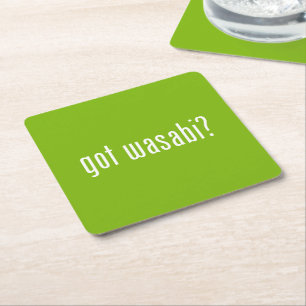 got Wabi? Rechteckiger Pappuntersetzer