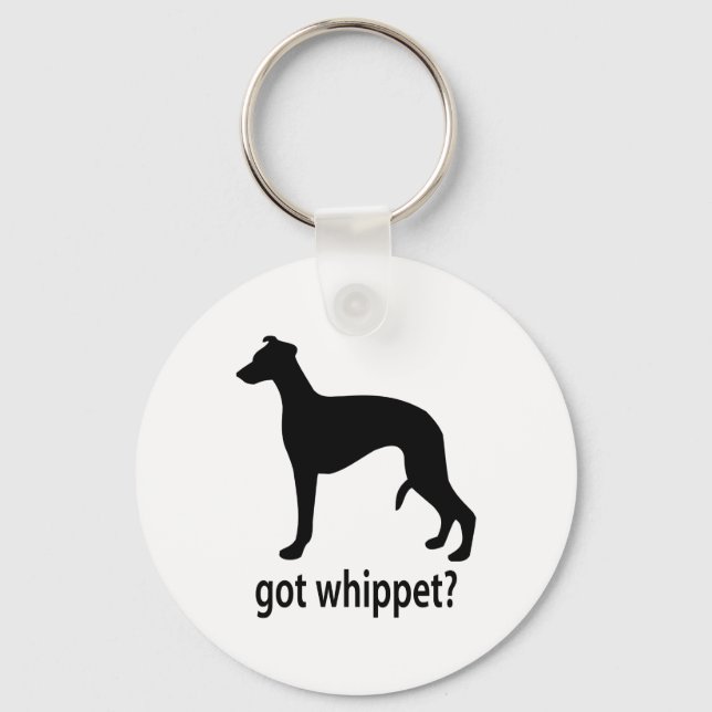 Got Whippet Schlüsselanhänger (Vorderseite)