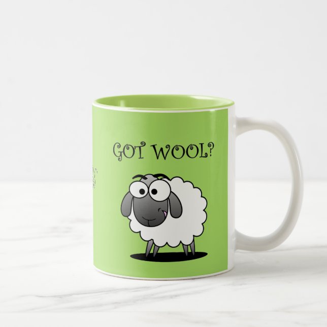 GOT WOLLEN? Kaffee-Tasse Zweifarbige Tasse (Rechts)
