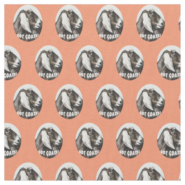 Got Ziegen-Tierkunst-Gewebe Stoff (Nahaufnahme)