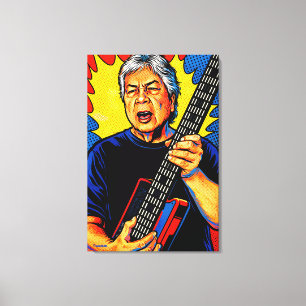 GOTAR-3_POP-ART MIDI Gitarre Leinwanddruck