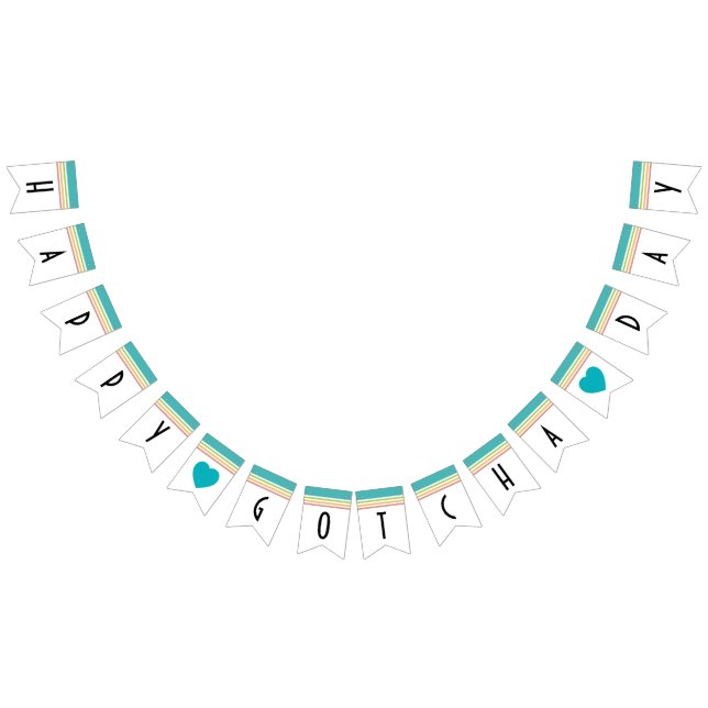 Gotcha bannière heureuse de partie d'adoption de (Tout)