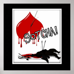 GOTCHA! Cupid's Down (Anti-Valentin) Poster