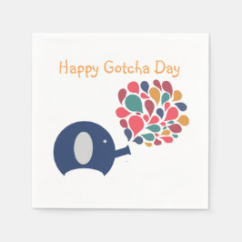 Gotcha Day Party Napkin Serviette