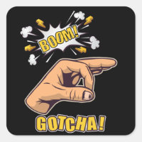 Gotcha Finger Hole Hand Meme