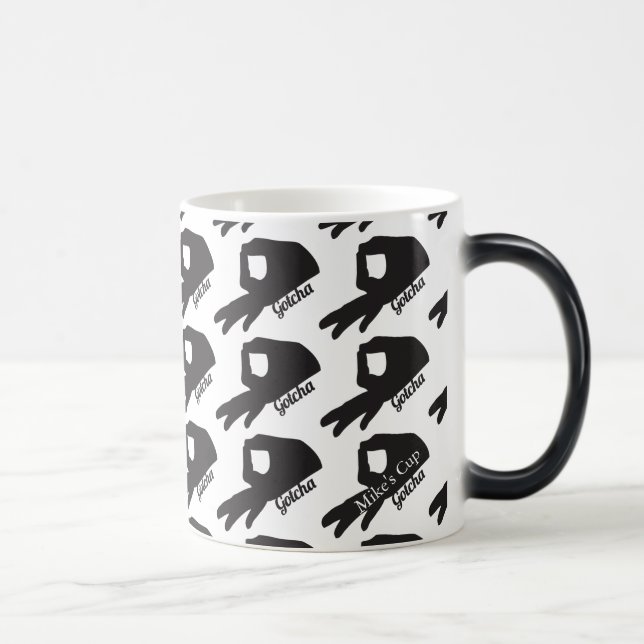 Gotcha Game Morph Mug Nom personnalisé Option #2 (Droite)