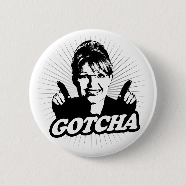 Gotcha Journalismus-Knopf Button (Vorderseite)