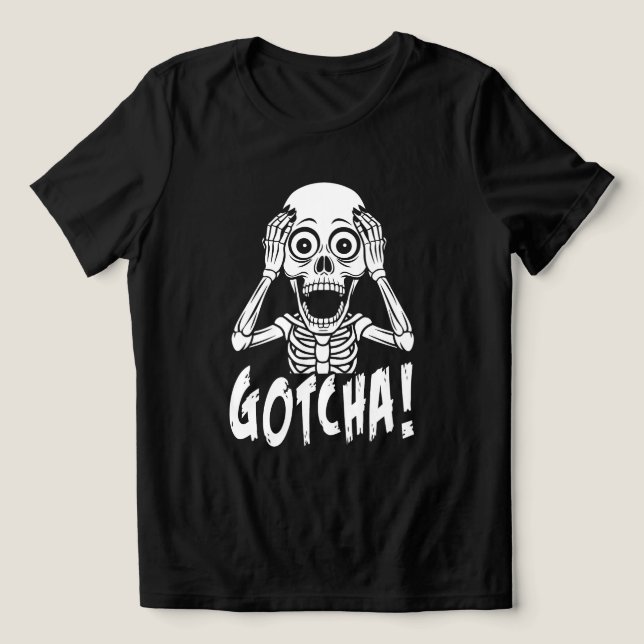 Gotcha, Spooky Style! Tri-Blend Shirt (Design Vorderseite)