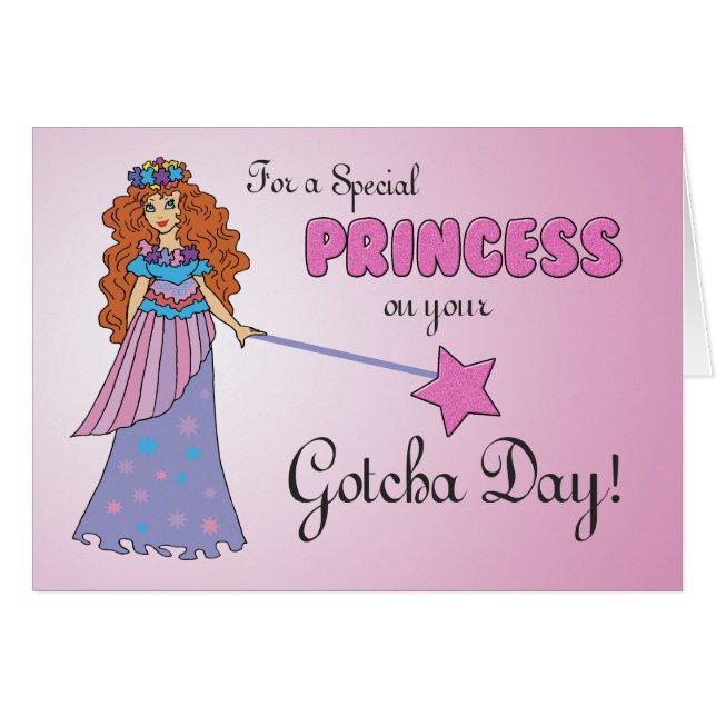 Gotcha-Tag Rosa Prinzessin mit Funkelnd Blick Wand (Vorderseite (Horizontal))