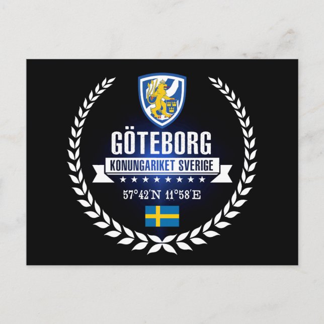 Göteborg Postkarte (Vorderseite)