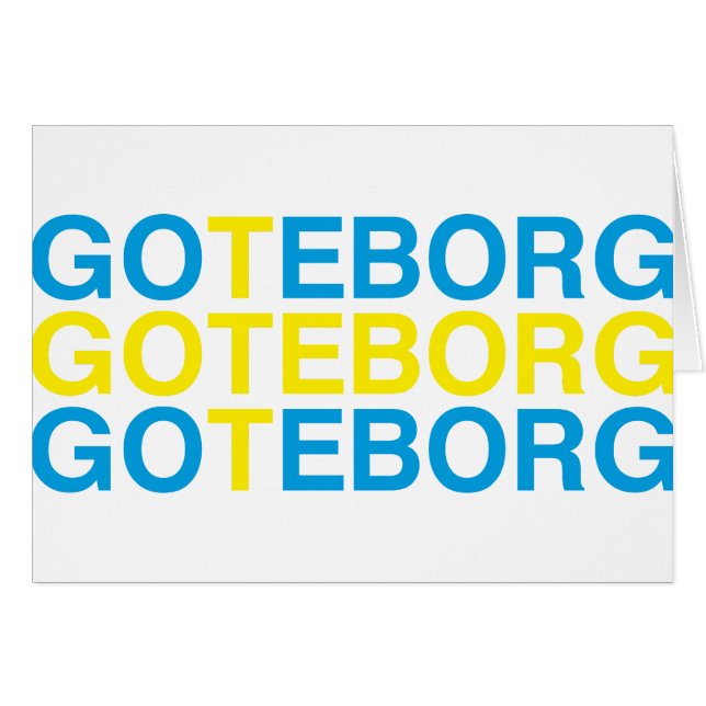 GOTEBORG Swedish Flag (Devant horizontal)