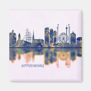 Göteborger Skyline Magnet