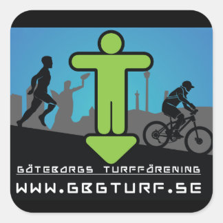 Göteborgs Turf Förening - Klistermärke Quadratischer Aufkleber