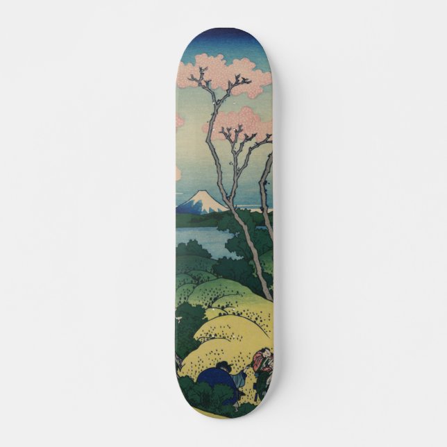 Goten-yama Hill Hokusai Japanisch Fine Art Skateboard (Vorne)