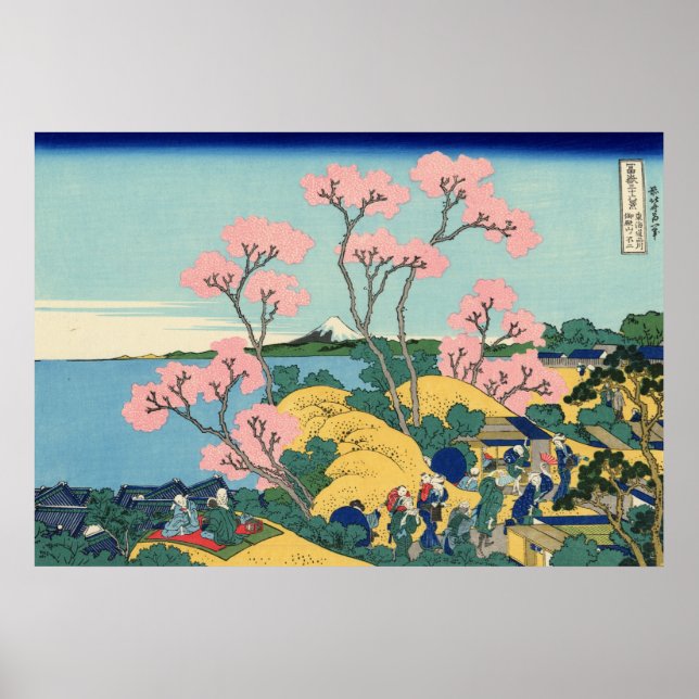 Goten-yama Hill, Shinagawa am Tōkaidō Poster (Vorne)