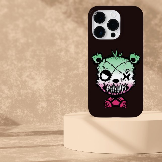 Goth Abrosexual Pride Flag farbiger Bär Case-Mate iPhone 14 Pro Hülle (Von Creator hochgeladen)