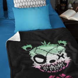 Goth Abrosexual Pride Flag farbiger Bär Sherpadecke