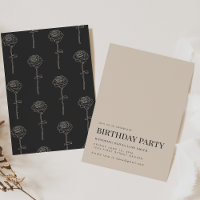 Goth Alternative Invitation de fête d'anniversaire