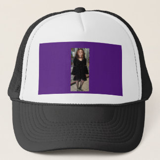 Goth Angel Raevan Black/White/Lila Trucker Hat Truckerkappe