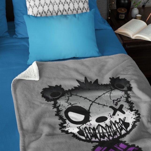 Goth Asexual Prilag Flag farbiger Bär Sherpadecke (Von Creator hochgeladen)