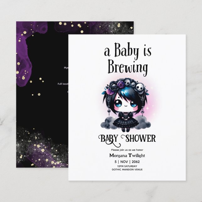 Goth Baby Girl brächt Kawaii Anime Gothic (Vorne/Hinten)