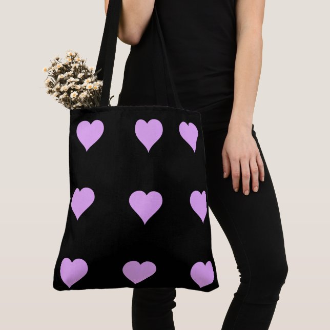 Goth Black and Pink Heart Design Tasche (Von Nahem)