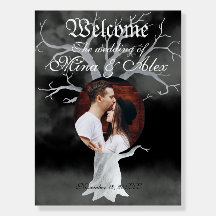 Goth Black Dark Forest Photo Mariage Bienvenue