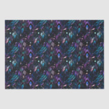 Goth Boho Glitzer Pattern Tissue Paper