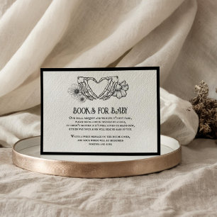 Goth Books for Baby Shooting Skull & Blume Begleitkarte