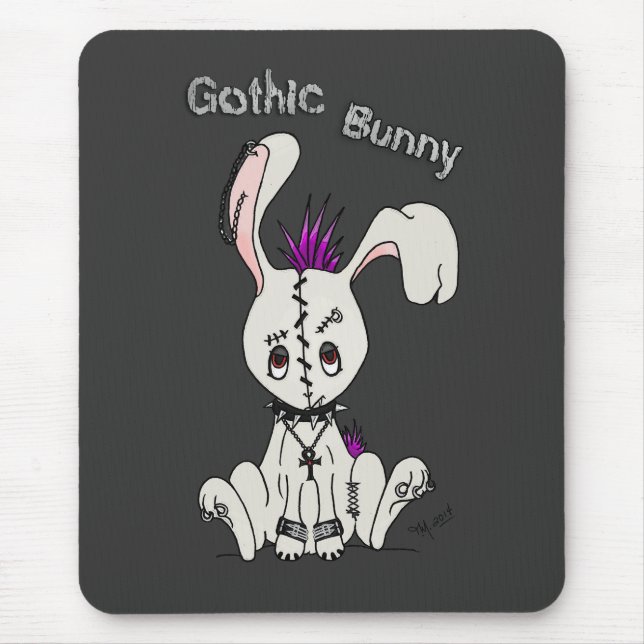 Goth Bunny Mousepad (Vorne)
