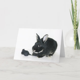 Goth Bunny Valentine Feiertagskarte