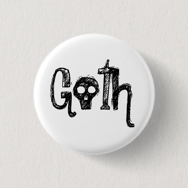 Goth Button (Vorderseite)