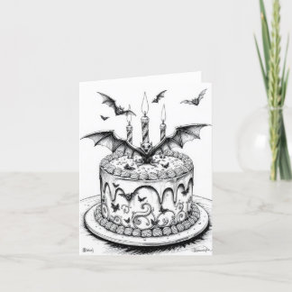 Goth Cake Feiertagskarte