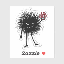 Goth Caractère de Noël Sticker de bogue maléfique