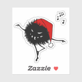 Goth Caractère de Noël Sticker de bogue maléfique
