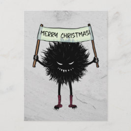 Goth Christmas Character Evil Bug Postkarte