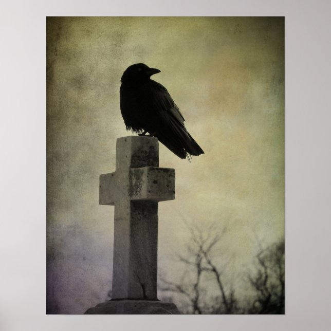 Goth CrowPoster Poster (Vorne)