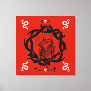 Goth Dark Romantic Lovers Gift Leinwanddruck