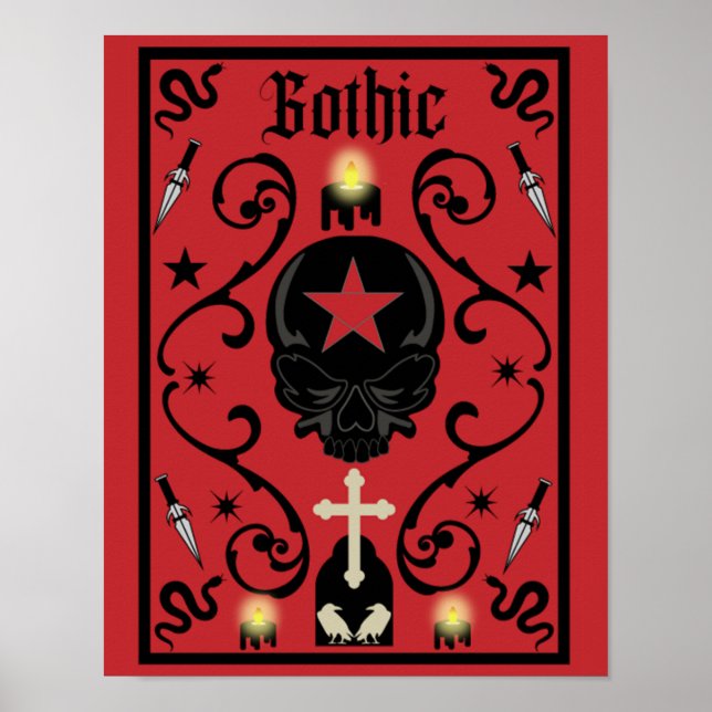 Goth Day May Gothic Subkultur Poster (Vorne)