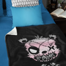 Goth Demigirl Pride Flag farbiger Bär