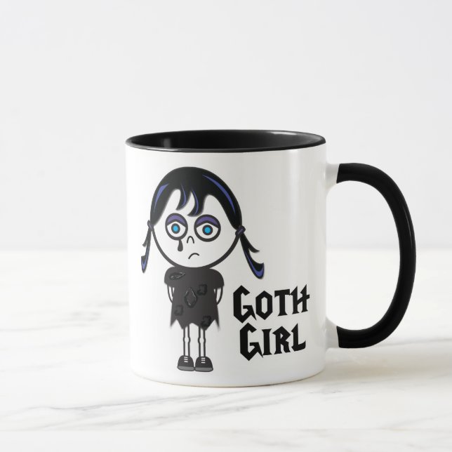 Goth Emo Girl, Goth Emo Girl Tasse (Rechts)