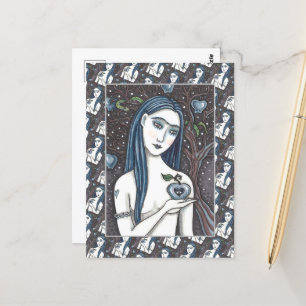 GOTH EVE, DUNKELSEITE VON EDEN, APPLE & SERPENT POSTKARTE