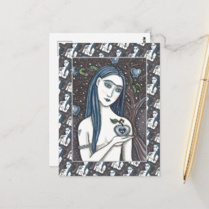 GOTH EVE, DUNKELSEITE VON EDEN, APPLE & SERPENT POSTKARTE