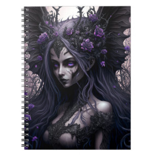 Goth Fairy Dark Fantasy Art Notebook Notizblock
