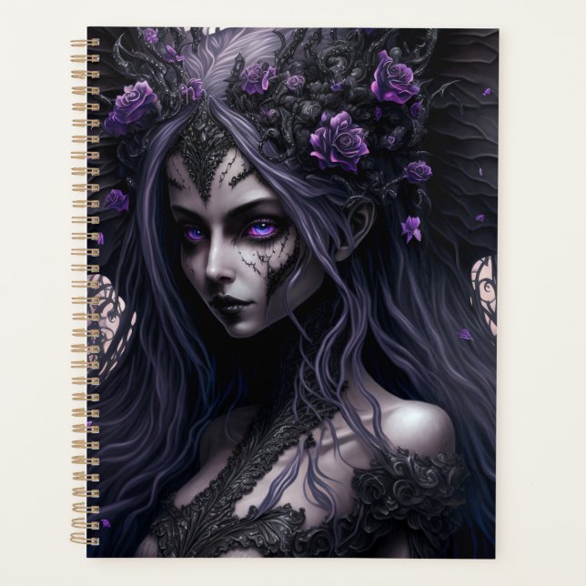 Goth Fairy Gothic Fantasy Art Planner Planer (Vorderseite)