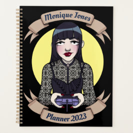 Goth Gamer Girl Planner Planer