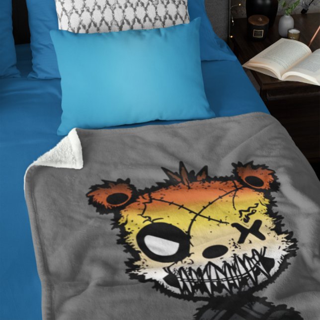 Goth Gay Bear Pride Flag farbiger Bär Sherpadecke (Von Creator hochgeladen)