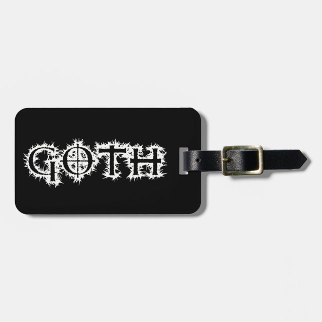 Goth Gepäckanhänger (Vorderseite horizontal)